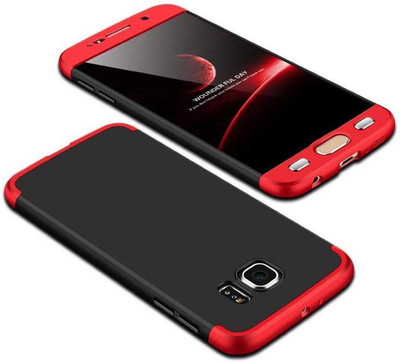 MOBIRUSH Front & Back Case for Samsung Galaxy S6(Red, Dual Protection, Pack of: 1)