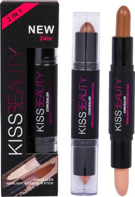 

Kiss Beauty Highlighter and contour concealer stick Highlighter (Beige Queen) Concealer(Beige, 4 g)