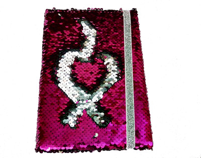 

Art Box Regular Diary(sequinn designer, Maroon, Silver)