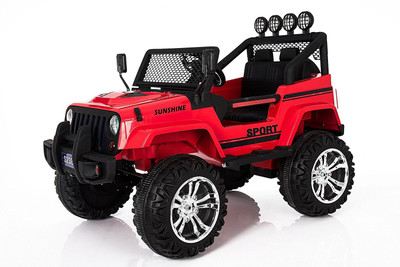 

INDO OVERSEAS Jeep Battery Operated Ride On(Red)