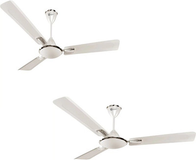 

Orient 1200MM Pearl metallic white premium ceiling fan (Pack of 2) 3 Blade Ceiling Fan(Pearl metallic white, Pack of 2)