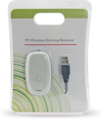 

TCOS Tech USB Receiver for Xbox 360 Controller to work on Windows/PC Gaming Accessory Kit(White, For Xbox 360)