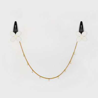 

Chotee White Tiny Pearl Headchain with Diadem Flowers Hair Chain(White)