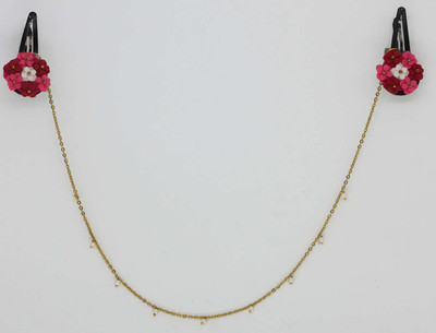 

Chotee Multicolor Tiny Pearl Headchain with Flower Bunch Hair Chain(Multicolor)