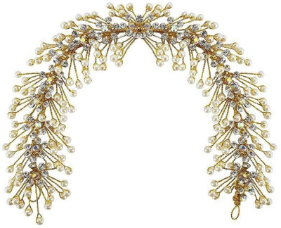

EKAN Hair Gajra Accessories, Hair Gajra For Women Wedding, Golden, 15 Gram, Pack Of 1, 10792 Bun(Gold)