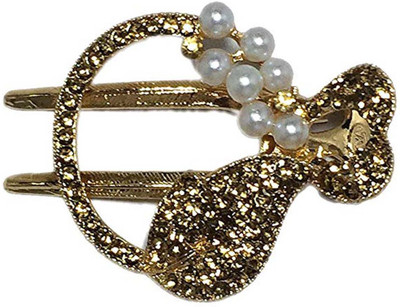 

New Arihant Traders New Arihant Traders- Side Pin Silver & Golden color with stone & pearl for Women & Girls (2 pieces) Hair Clip, Hair Accessory Set, Back Pin, Hair Pin(Silver, Gold)