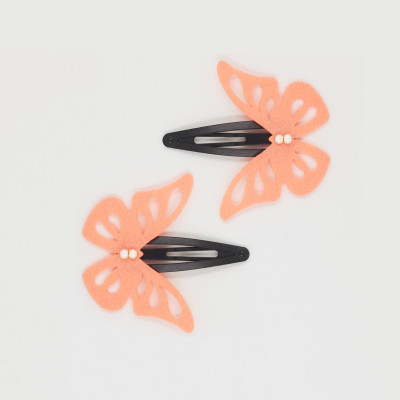 

Chotee Orange Stencil Butterfly Tictacs Tic Tac Clip(Orange)