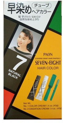 

Schwarzkopf Seven Eight Permanent Hair Color, 7 Natural Black Hair Color(Natural Black)