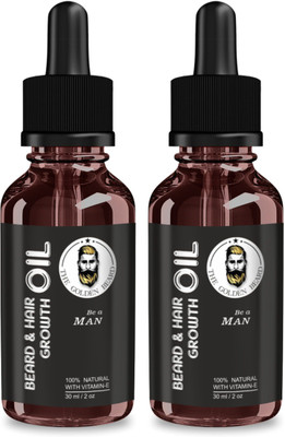 

the golden beard - Beard And Hair Growth Oil (Set of 2) Hair Oil(60 ml)