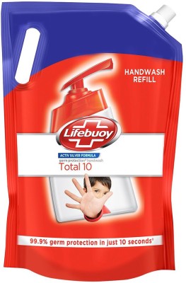 Lifebuoy Total 10 Hand Wash Refill Hand Wash Pouch  (1.5 L)