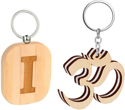 

Flipkart SmartBuy Attractive Wooden Finish OM Shape key Chain and Alphabet -I Key Chain