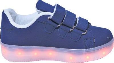 

FEETWELL Boys Velcro Sneakers(Blue, Navy blue