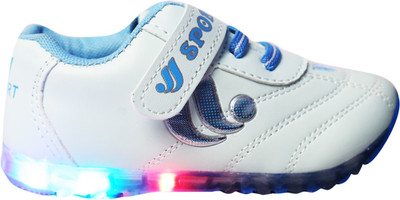 

LNG Lifestyle Boys & Girls Velcro Running Shoes(Light Blue