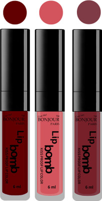 

Bonjour Paris Long lasting velvet matte lipstick(mauve, wild blush, wild blush, 18 g)