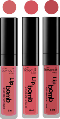Bonjour Paris Long lasting velvet matte lipstick(nude, wild blush, nude, 18 g)