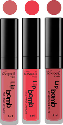 

Bonjour Paris Long lasting velvet matte lipstick(nude, irresistble pink, nude, 18 g)