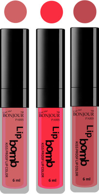 

Bonjour Paris Long lasting velvet matte lipstick(nude, peach, nude, 18 g)