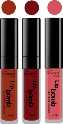 

Bonjour Paris Long lasting velvet matte lipstick(tan, brown, wild blush, 18 g)