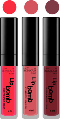 

Bonjour Paris Long lasting velvet matte lipstick(peach, wild blush, wild blush, 18 g)