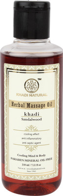 

Khadi Natural AYURVEDIC SANDALWOOD MASSAGE OIL PARABEN MINERAL OIL FREE(210 ml)