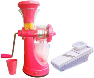 

Ambition Pro+ Pink with free Lemon squeezer ABS Plastic, Steel W 0 W Juicer Mixer Grinder(Pink, 1 Jar)