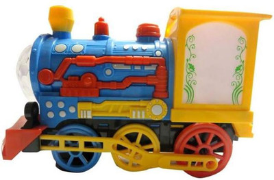 

J K INTERNATIONAL Musical Fun Train Engine with 3D LightsToy for Kids (Multicolor)