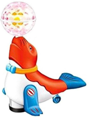 

J K INTERNATIONAL Bump & Go Happy Sealion With Light In Rotaing Ball & Music(Multicolor)