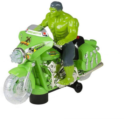 

toyRack Hulk on Bike Automatic Movement with Light and Sound…(Green)