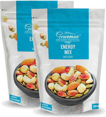 

Gourmia Energy Mix Nuts & Seeds Active Snacking (Pack Of 2)(400 g, Pouch)