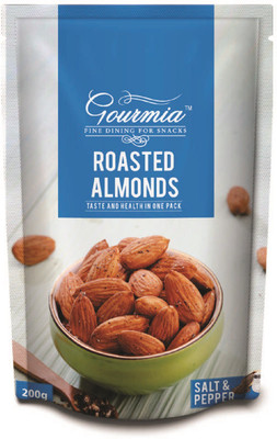 Gourmia Roasted Almonds Salt & Pepper Almonds(200 g, Pouch)