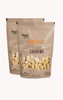 

Naturoz Whole Cashews 200g Cashews(400 g, Pouch)