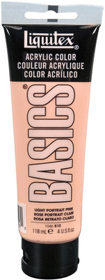 

Liquitex BASICS Acrylic Paint 4-oz tube, Light Portrait Pink(Set of 1, BASICS Acrylic Paint)