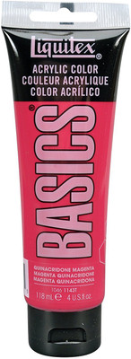 

Liquitex BASICS Acrylic Paint 4-oz tube, Quinacridone Magenta(Set of 1, BASICS Acrylic Paint)
