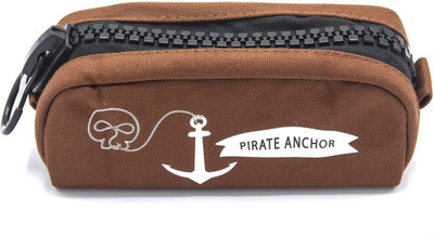 

Shopat7 1 CARTOON Art Canvas Pencil Boxes(Set of 1, Brown)