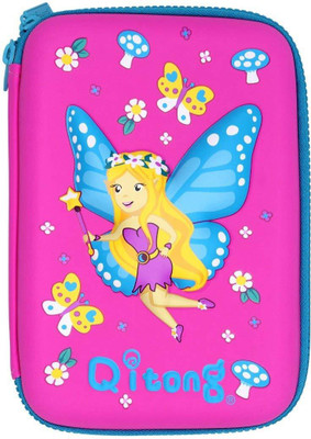 

Shopat7 1 ANGEL Art Artificial Leather Pencil Box(Set of 1, Pink)