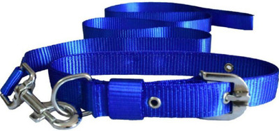 

PET HUB Dog Collar & Leash(, BLUE 1.25 INCH NYLON MATERIAL FOR  SIZE PET, Blue 1.25 inch nylon material for large size pet
