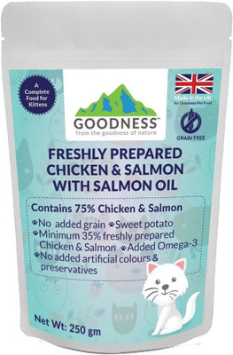 

GOODNESS Grain free Chicken, Salmon 250 g Dry Cat Food