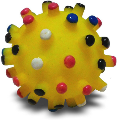 

Super Dog Squeeze Toy Ball With Round Studs Medium (Pack of 2) Rubber Ball For Dog