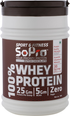 

SOPRO NUTRI FSCM1000 Whey Protein(1 kg, Chocolate)