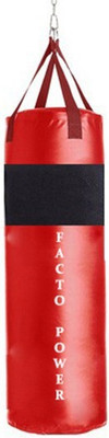 

FACTO POWER REGULAR 3.0FEET LONG, SRF-ECONOMIC MATERIAL, RED AND BLACK COLOR, UNFILLED WITH HANGING STRAPS Hanging Bag(3.0, 36 kg)