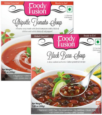 

Fazlani Foods Ready To Eat Chipotle Tomato + Black Bean Soup 200 g