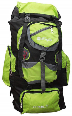 

Styleys Canvas 65 Litres Hiking Bag Rucksack Bagpack Travelling Bag Rucksack - 65(Green)