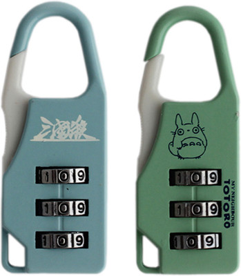 

Tootpado Number Lock For Bags - Pack of 2 (CLNT11) - Combination Padlock Safety Lock(Multicolor)