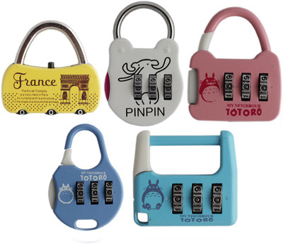 

Tootpado Number Lock For Bags - Pack of 5 (CLNT19) - Combination Padlock Safety Lock(Multicolor)