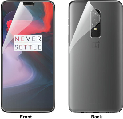 CASE CREATION Front and Back Screen Guard for OnePlus 6(Pack of 2)
