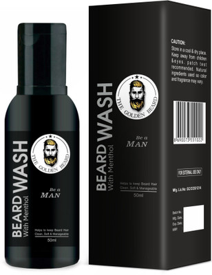 

THE GOLDEN BEARD - Beard Wash (With Aloevera & Menthol) -(50 ml)