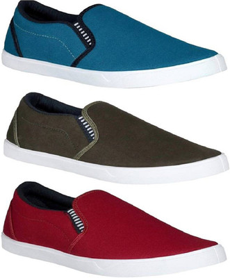 

GENIAL Slip On Sneakers For Men(Multicolor