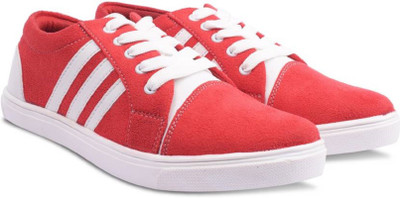 

Swagger Casual Partywear Sneakers Shoes For Men and Boys Sneakers For Men(Red, White