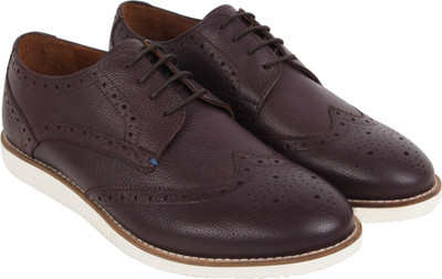 

Unorthodox Unorthodox Corporate Casuals For Men (Burgundy) Brogues For Men(Burgundy