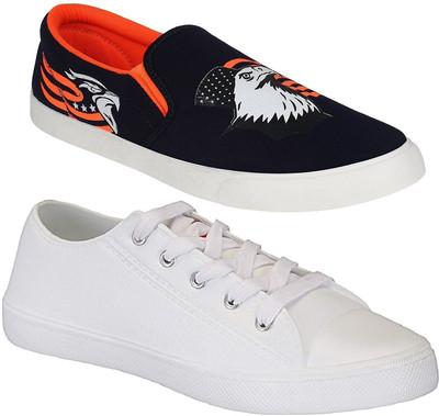

Pexlo Sneakers For Men(White, Black